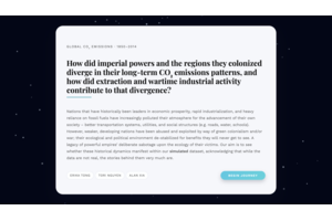 How did imperial powers and the regions they colonized diverge in their long-term CO₂ emissions patterns, and how did extraction and wartime industrial activity contribute to that divergence? thumbnail