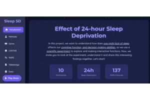 Effects of 24-hour Sleep Deprivation on Cognition: an Interactive Storytelling Project thumbnail
