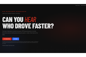"Can You Hear Who Drove Faster?" thumbnail