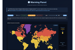 Warming Planet: An Explorable Explanation of CMIP6 Climate Projections thumbnail
